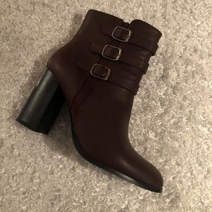 Maroon Booties